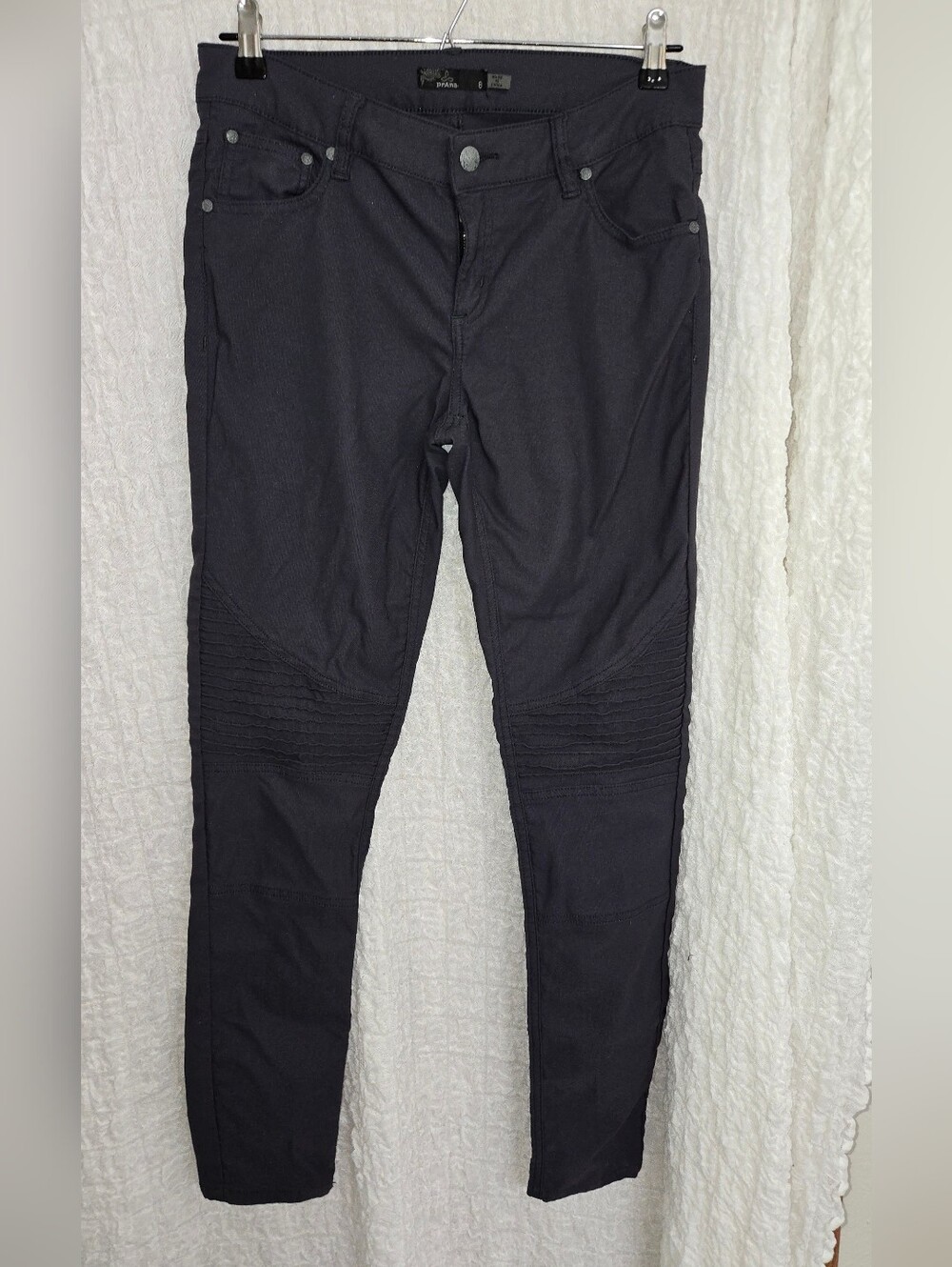 Prana Brenna Skinny‎ Moto Women's Pants- Size 8